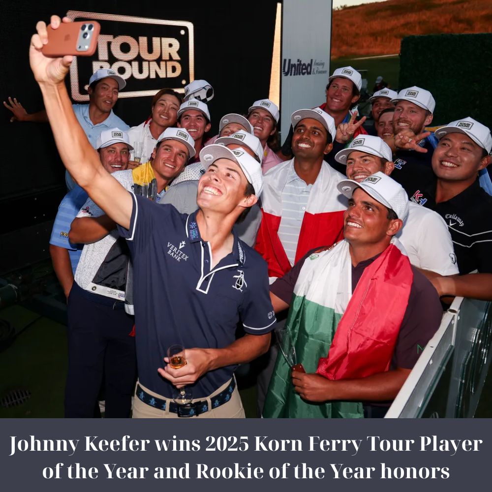 Johnny Keefer wins 2025 Korn Ferry Tour Player of the Year and Rookie ...